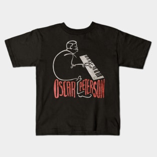 Oscar Peterson Jazz Piano Icon Kids T-Shirt